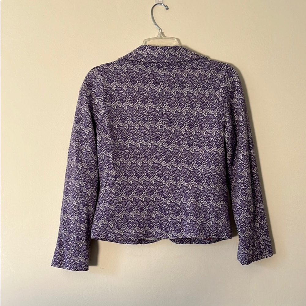 Purple Patterned Women's Jacket - image 3